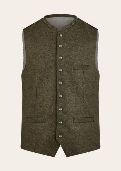 Elegante Trachtenweste aus Baumwolle für das Oktoberfest Outfit - Lederhose Herren