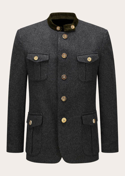 Klassische Herren Trachtenjacke im bayerischen Trachtensti - Lederhose Herren