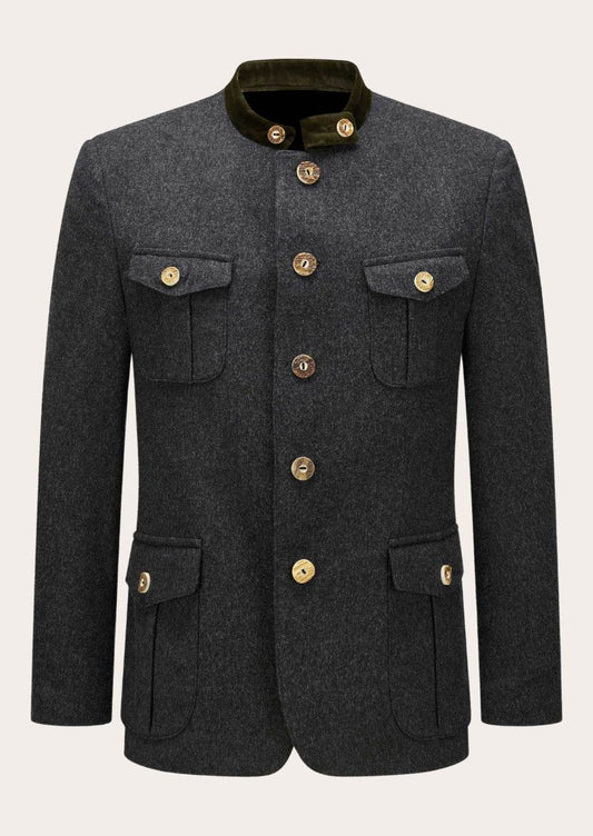 Klassische Herren Trachtenjacke im bayerischen Trachtensti - Lederhose Herren