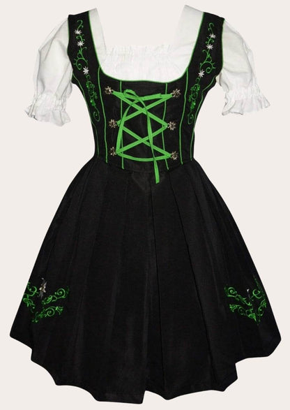 Damen Dirndl in Rosa mit eleganter Schnürung und Tüllschürze - Lederhose Herren
