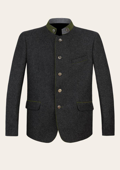 Herren Janker mit Trachtenstickerei im bayerischen Heritage Look - Lederhose Herren