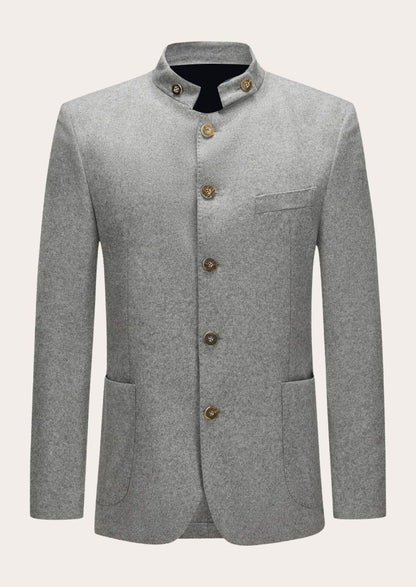 Klassische Jacke Herren Tracht aus Loden mit Ziernähten - Lederhose Herren