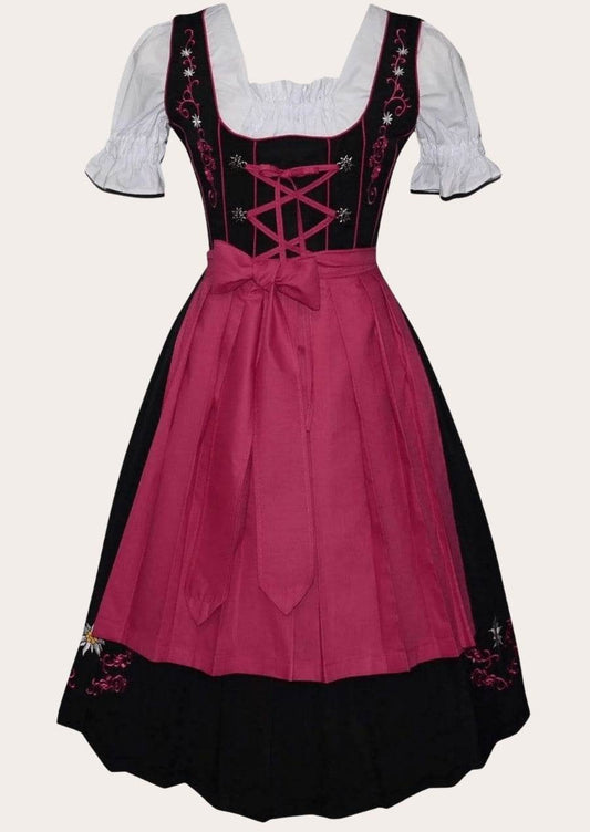 Festliches Dirndl für Hochzeit oder Volksfest mit stilvoller Bluse - Lederhose Herren
