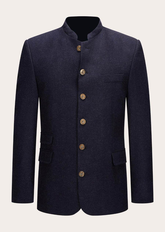 Jacke im Trachtenstil Herren aus Loden mit schmalem Schnitt - Lederhose Herren