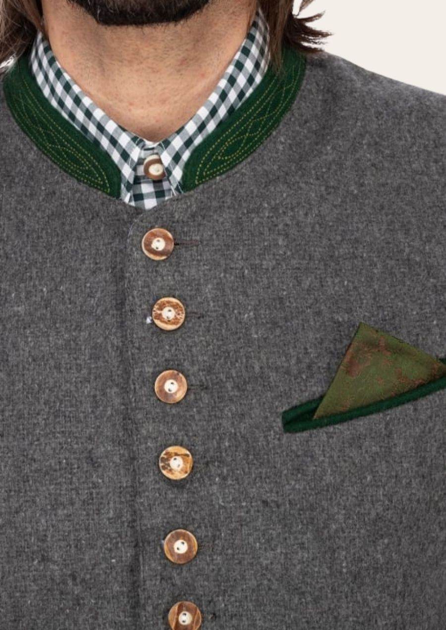 Modische Trachtenweste für Volksfeste Hochzeiten und Trachtenpartys - Lederhose Herren