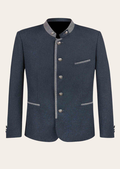 Stehkragenjacke Herren im alpenländischen Heritage Look - Lederhose Herren