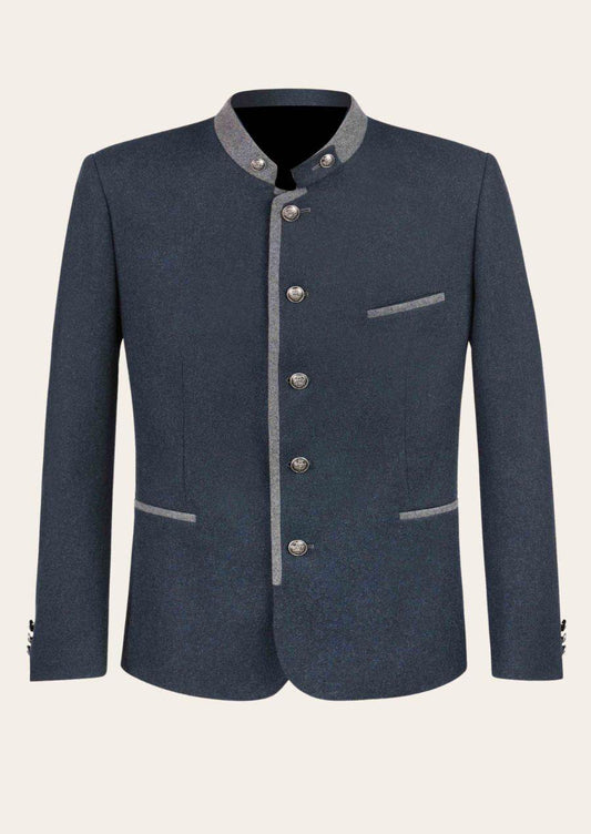 Stehkragenjacke Herren im alpenländischen Heritage Look - Lederhose Herren