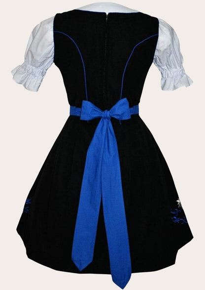 Elegantes Midi Dirndl mit Spitzenschürze für festliche Anlässe - Lederhose Herren
