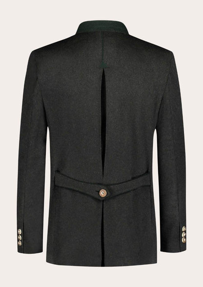 Zeitlose Herrenjacke aus Walkloden mit bayerischer Note - Lederhose Herren