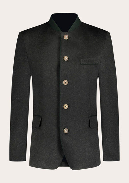 Zeitlose Herrenjacke aus Walkloden mit bayerischer Note - Lederhose Herren