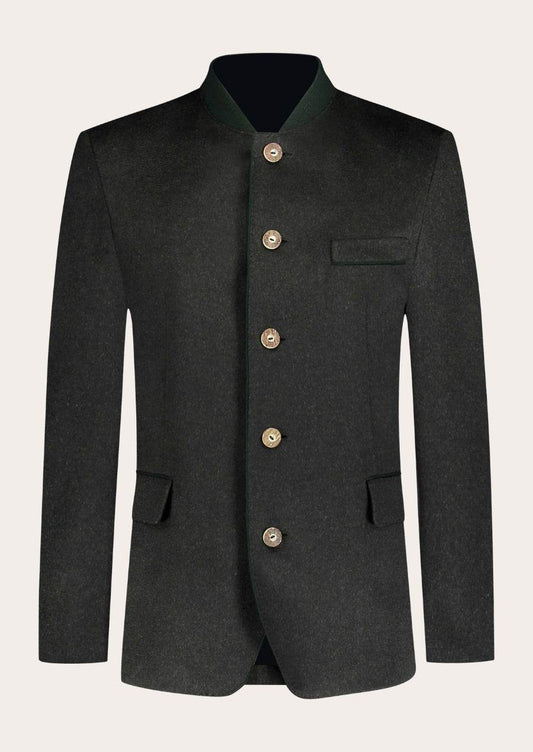 Zeitlose Herrenjacke aus Walkloden mit bayerischer Note - Lederhose Herren