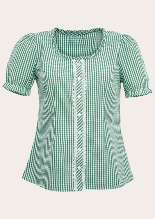 Damen Trachten Shirt figurbetont ideal zur Lederhose - Lederhose Herren