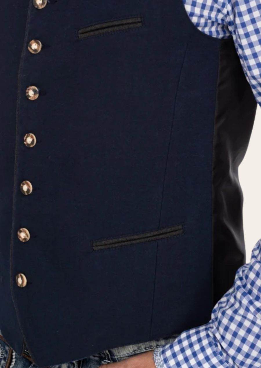 Weste zur Lederhose für Herren aus edlen Stoffen in verschiedenen Farben - Lederhose Herren