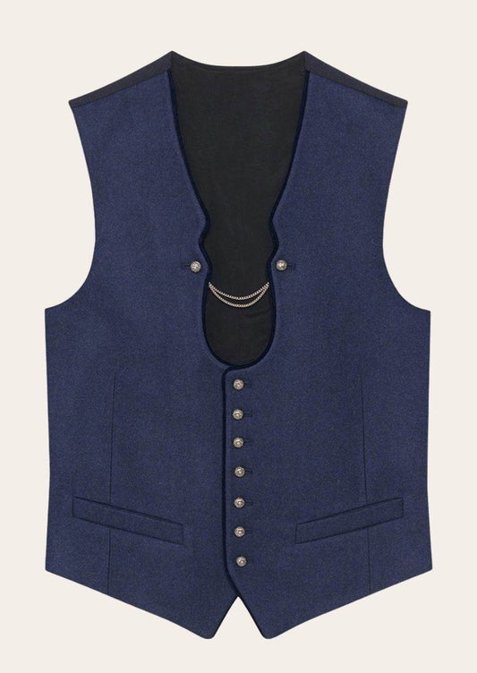 Stilvolle Weste zur Tracht für Männer aus Baumwolle oder Leinenstoff - Lederhose Herren