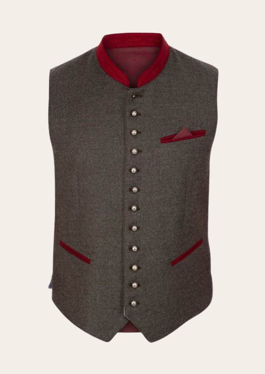 Elegante Trachtenweste aus Leinen für festliche Anlässe und Volksfeste - Lederhose Herren