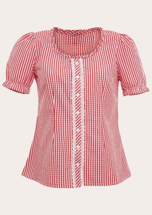 Wiesn Shirt Damen mit Print perfekt für Trachtenoutfits - Lederhose Herren